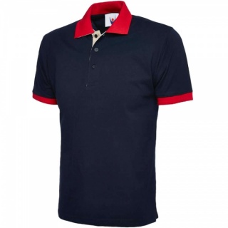 Uneek UC107 100% Combed Cotton Contrast Polo Shirt 250gsm